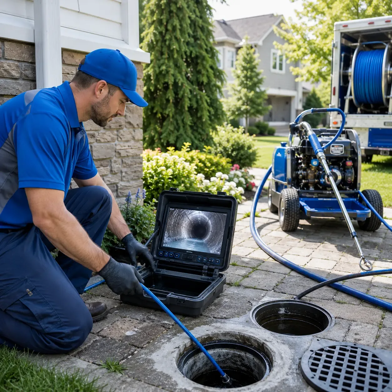 Outdoor drain cleaning professionals serving Temple, GA